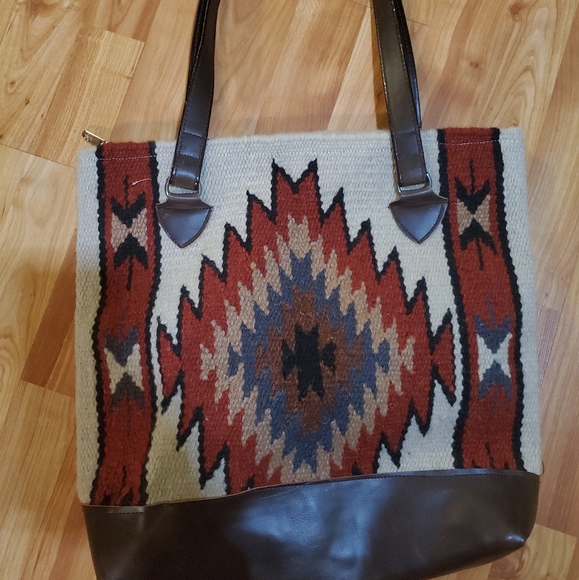 Handmade Handbags - Handmade Woven Southwestern Shoulder Bag